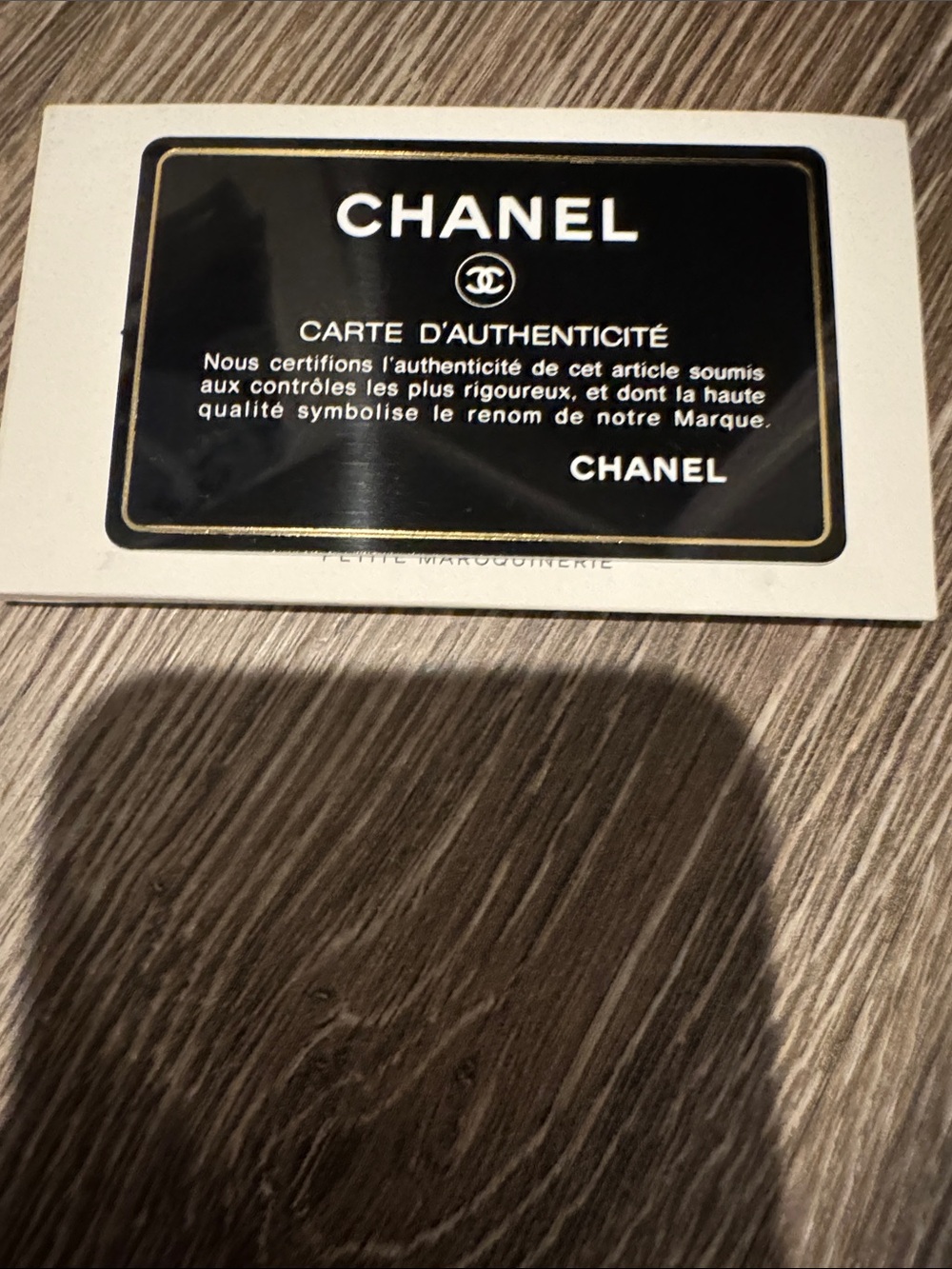 CHANEL women Black Leather Pouch with Gold CC Emblem - Picture 9 of 16